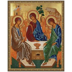 Алмазная мозаика 5D с нанесенной рамкой Molly 40х50 см Святая троица