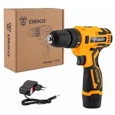 Аккумуляторная дрель-шуруповерт DEKO Banger 12V SET 1 , 26Нм, 1х1.8Ач, з/у