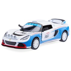 Машинка Kinsmart "2012 Lotus Exige R-GT" белый, голубой 1:32
