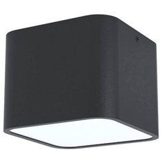 99283 Накладной светильник GRIMASOLA, 1x28W(E27), 140х140, H110, сталь, алюминий, черный/пластик, бе Eglo