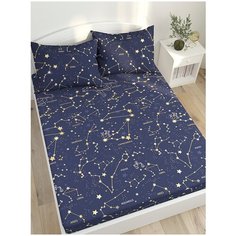 Простынь на резинке Сказка "Созвездия" 120х200 см