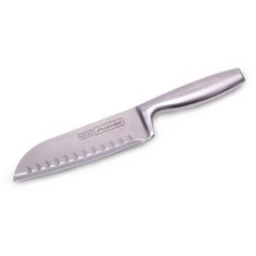 Нож «Сантоку» из нержавеющей стали с полой ручкой (лезвие 16см; рукоятка 13см) Kamille