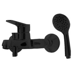 Смеситель для ванны Bravat ECO BLACK короткий излив, черный (F6111147BM-B)