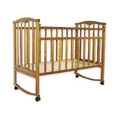 Кровать "Золушка -1" колесо, качалка (52101, орех) Агат