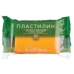 Пластилин особо мягкий, КУКУРУЗНЫЙ, 40 ГР, ОРАНЖЕВЫЙ Hobby Time