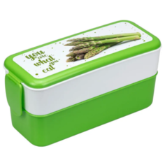 Контейнер для обеда "Спаржа"(0,5 + 0,5 л) Idea (М Пластика)