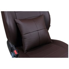 Подушка в салон автомобиля Модель №1 (Экокожа) Шоколад / ppe033 АВТОПИЛОТ