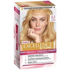 LOreal Paris Excellence стойкая крем-краска для волос, 9.3, Очень Светло-русый золотистый