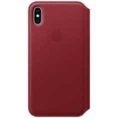 Чехол-книжка Apple Folio кожаный для iPhone XS Max (PRODUCT)RED
