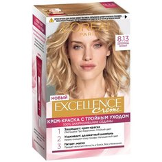 LOreal Paris Excellence стойкая крем-краска для волос, 8.13, Светло-русый бежевый