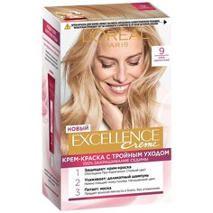 LOreal Paris Excellence стойкая крем-краска для волос, 9, Очень светло-русый