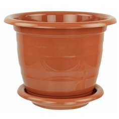 Горшок Альтернатива Виола, 23х17.5 см коричневый Alternativa