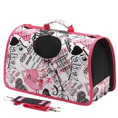 Переноска Lilli Pet City для животных, размер S, 36х18х24см, поп арт