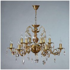 Подвесная люстра Ambiente Alicante 8888/6+6 AB Tear drop