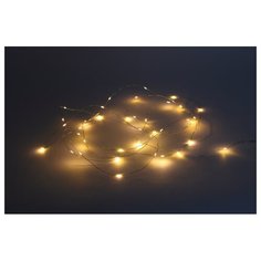 Гирлянда ЭРА Б0041891, 20 ламп, теплый белый/серебристый провод ERA