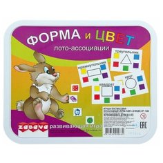 Настольная игра Забава Лото-ассоциации Форма и цвет