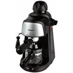 Кофеварка рожковая Scarlett SC-037, черный/серебристый