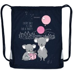 Мешок для обуви синий "НЕЖНЫЕ КОАЛЫ. ДЕНЬ РОЖДЕНИЯ" 35 х 45 см Bruno Visconti