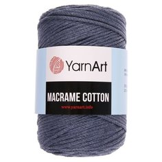 Пряжа-шнур YarnArt "Macrame Cotton", 15% полиэстер, 85% хлопок, 225 м/250 гр, (761 джинса)
