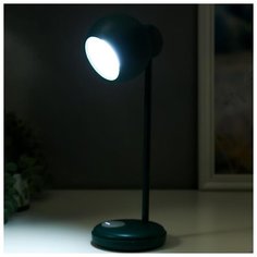 Лампа настольная Risalux LED, 4 Вт, 3 режима, АКБ, USB, зеленый, 10,5*10,5*31 см
