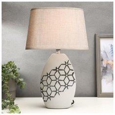 Лампа настольная Risalux с абажуром, Е14, 40 Вт, 220 В, "Молекулы", 27*18*41 см