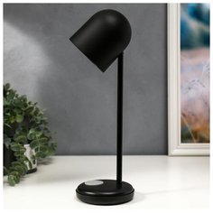 Лампа настольная Risalux LED, 4 Вт, 3 режима, АКБ, USB, черный, 10,5*10,5*34,5 см