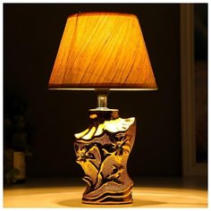 Лампа настольная Risalux Е14, 40 Вт, золото, 17*17*29 см