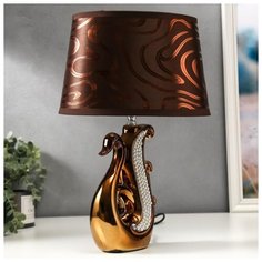 Лампа настольная Risalux Е14, 40 Вт, золото, 18*24,5*37,5 см