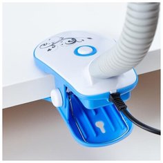 Лампа настольная Risalux E27, 40 Вт, голубой, 12,5*13*44 см