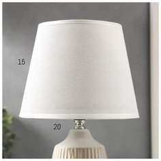 Лампа настольная Risalux E14, 40 Вт, серый, 20*20*32 см