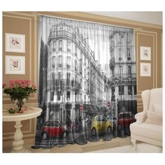 Тюль ТамиТекс Проспект, 147*267+/-3 см, 2 шт, шифон, полиэстер