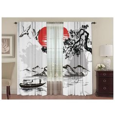 Комплект штор ТамиТекс Дух времени, 150*270+/-3 см, 2 шт, габардин, полиэстер