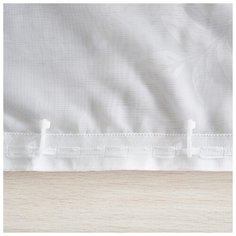 Штора-вуаль Witerra с тиснением, Роза, 200*260 см, белый, полиэстер 100%