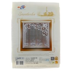 Штора Лента 170*165 см, белый, 100% полиэстер, без шторной ленты