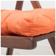 Набор подушек для стула Адель 35*35 см, 2 шт, цвет терракотовый, бязь, холлофайбер