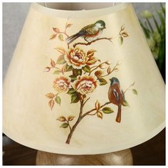 Лампа настольная Risalux "Птица в цветочном саду", Е14, 220 В, 35,5*24,5*24,5 см