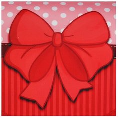 Ранец Calligrata Стандарт, 34*25*13, "Бантик", черный-красный