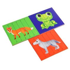 Головоломка. Разрезные картинки с потешками «Лесные животные» Woow Toys