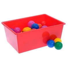 Ящик для хранения ZABIAKA универсальный, объем 30 литров, ярко-красный (1313492)