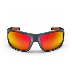 Солнцезащитные очки для походов для взрослых MH580 поляризационные категория 4, размер: NO SIZE, цвет: Угольный Серый/Огненно-Оранжевый QUECHUA Х Декатлон Decathlon