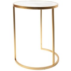 Столик интерьерный с мрамором 40x40x50 см ГЛАСАР