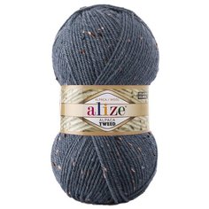 Пряжа для вязания Alize Alpaca Tweed 100гр. 250м. (15% шерсть, 15% альпака, 5% вискоза, 65% акрил) (203 джинс), 5 мотков