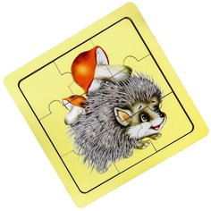 Пазл "Ежик с грибами" П009 1187600 Smile Decor