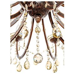 Хрустальная подвесная люстра Lamplandia L1063-10+5 FLORENTINA, E14*макс 40Вт