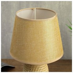 Лампа настольная Risalux E14, 40 Вт, бежевая, 20*20*34 см