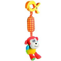 Игрушка мягкая подвесная с погремушкой Canpol арт. 68/009, 0м+, форма: обезьянка