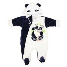 Комбинезон LEO, размер 62, синий/белый Лео