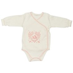 Боди LEO размер 56, молочный/коралловый Лео