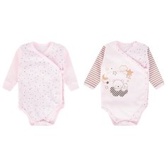 Набор боди LEO (2 шт.) размер 62, розовый Лео