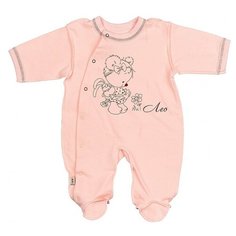 Комбинезон LEO, размер 68, персиковый Лео